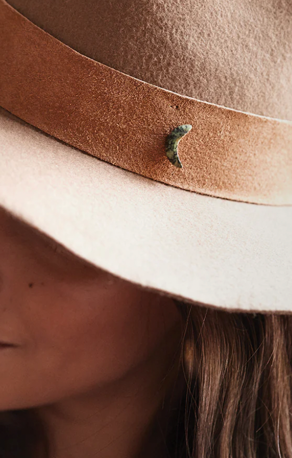 Stone Duo Wrap Bracelet/Necklace/Pin - Tourmaline & Smoky Quartz SA005