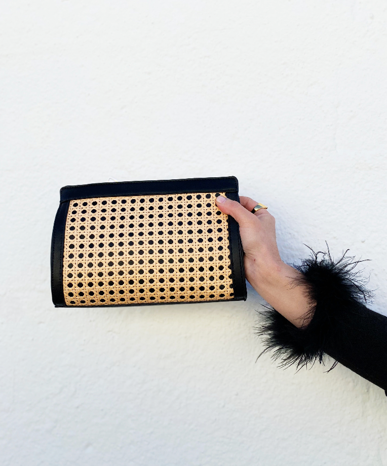 Solei Black Clutch *FINAL SALE