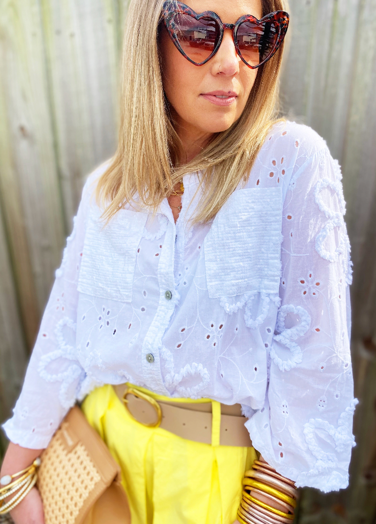Ava Top in White