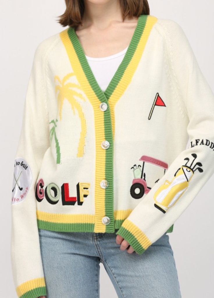 Par Tee Cardigan - PREORDER- JULY