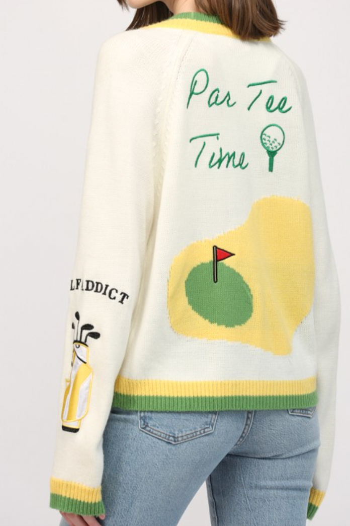 Par Tee Cardigan - PREORDER- JULY