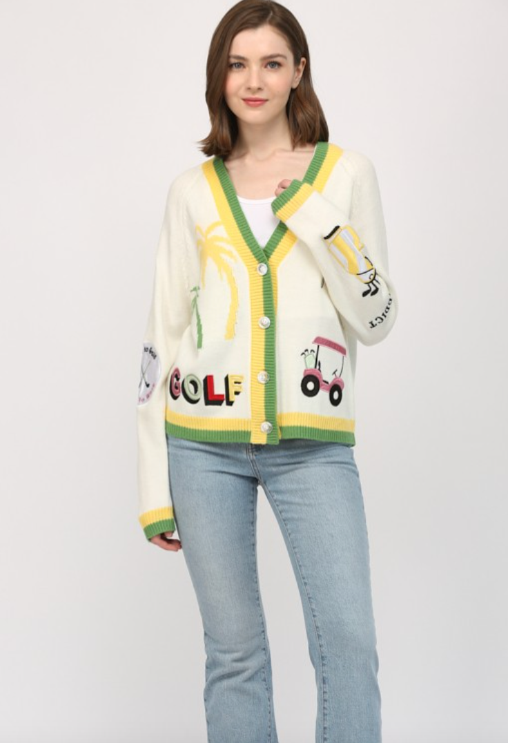 Par Tee Cardigan - PREORDER- JULY