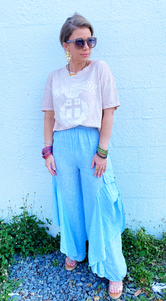 Erika Cargo Pant Baby Blue