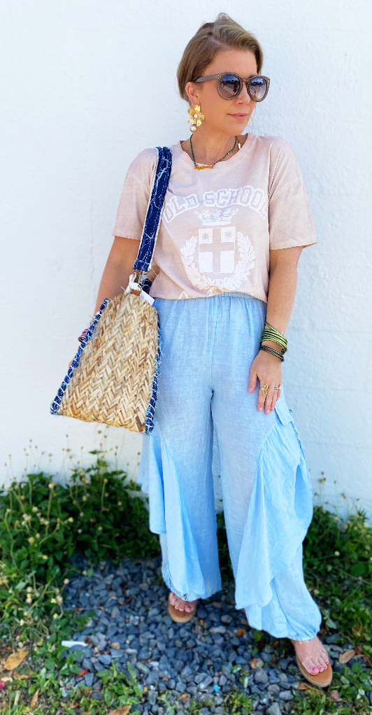 Erika Cargo Pant Baby Blue