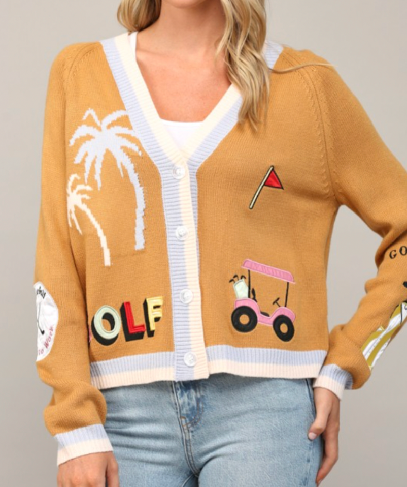 Par Tee Cardigan