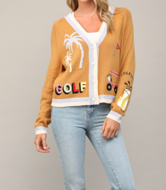 Par Tee Cardigan