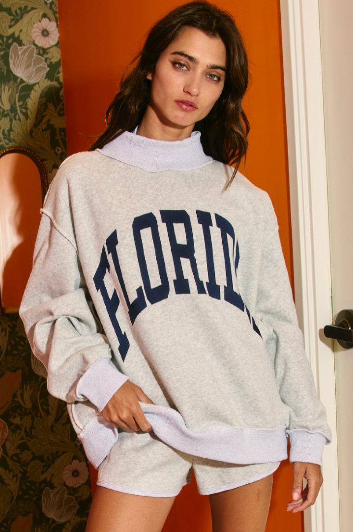 Florida Reversible Mock Sweatshirt