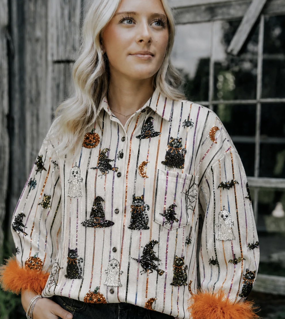 Spooky Sparkle Button-Up π€π / PREORDER