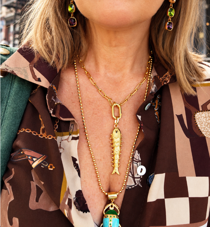 Penelope Beetle Necklace