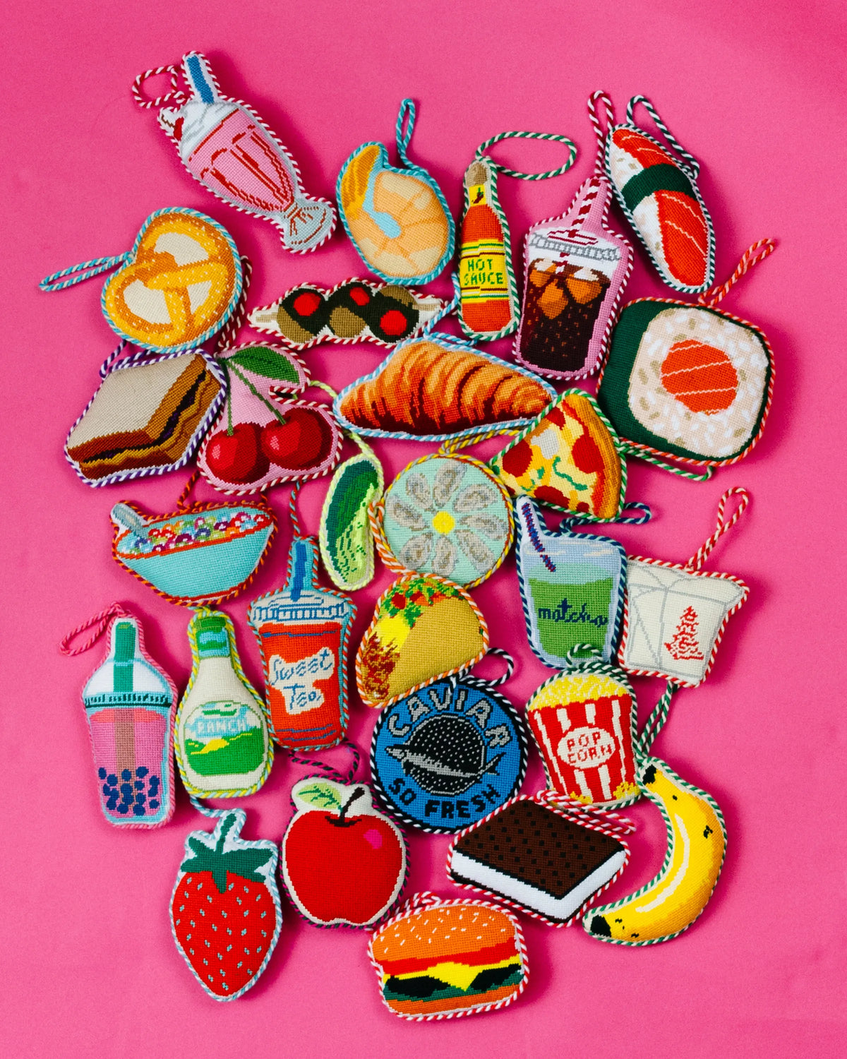 Needlepoint Icon Ornament - Oyster