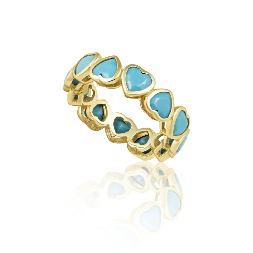 Bezel Heart Ring Size 7