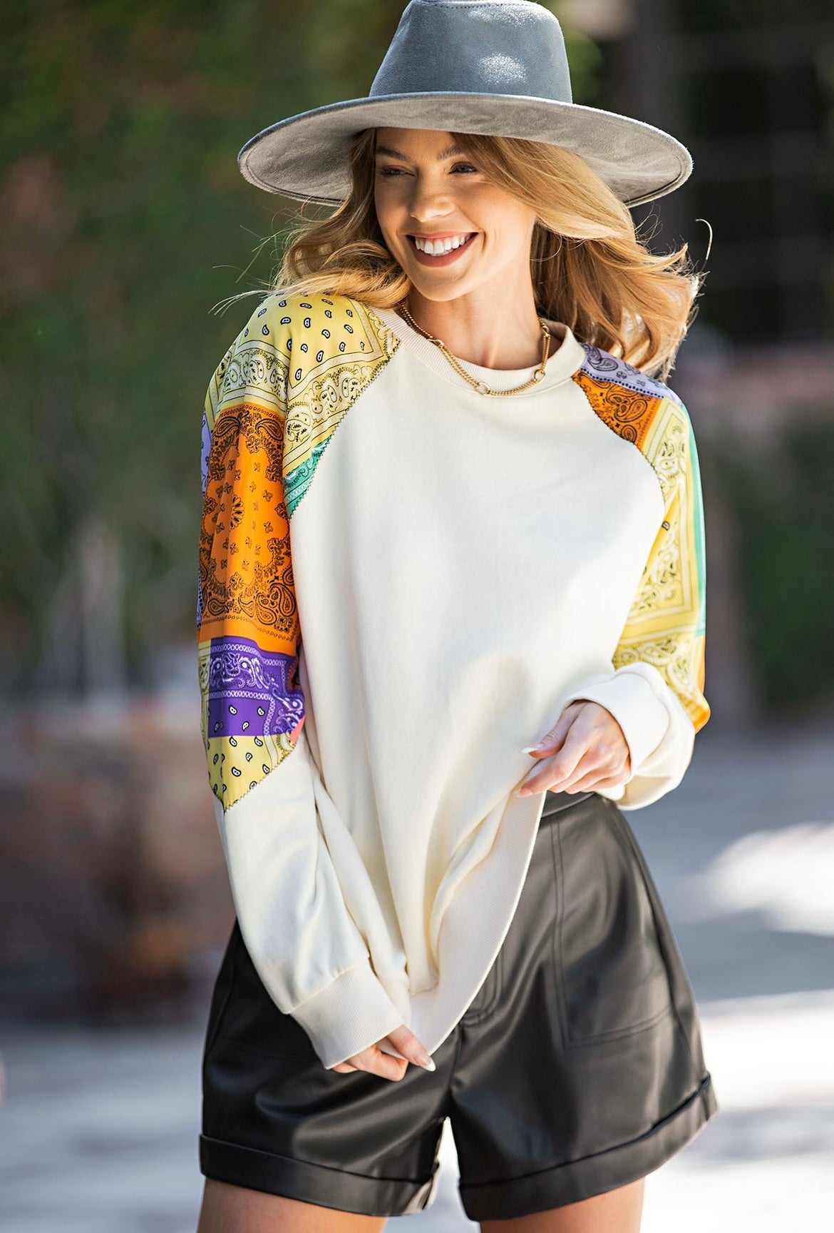 Patchwork sweatshirt