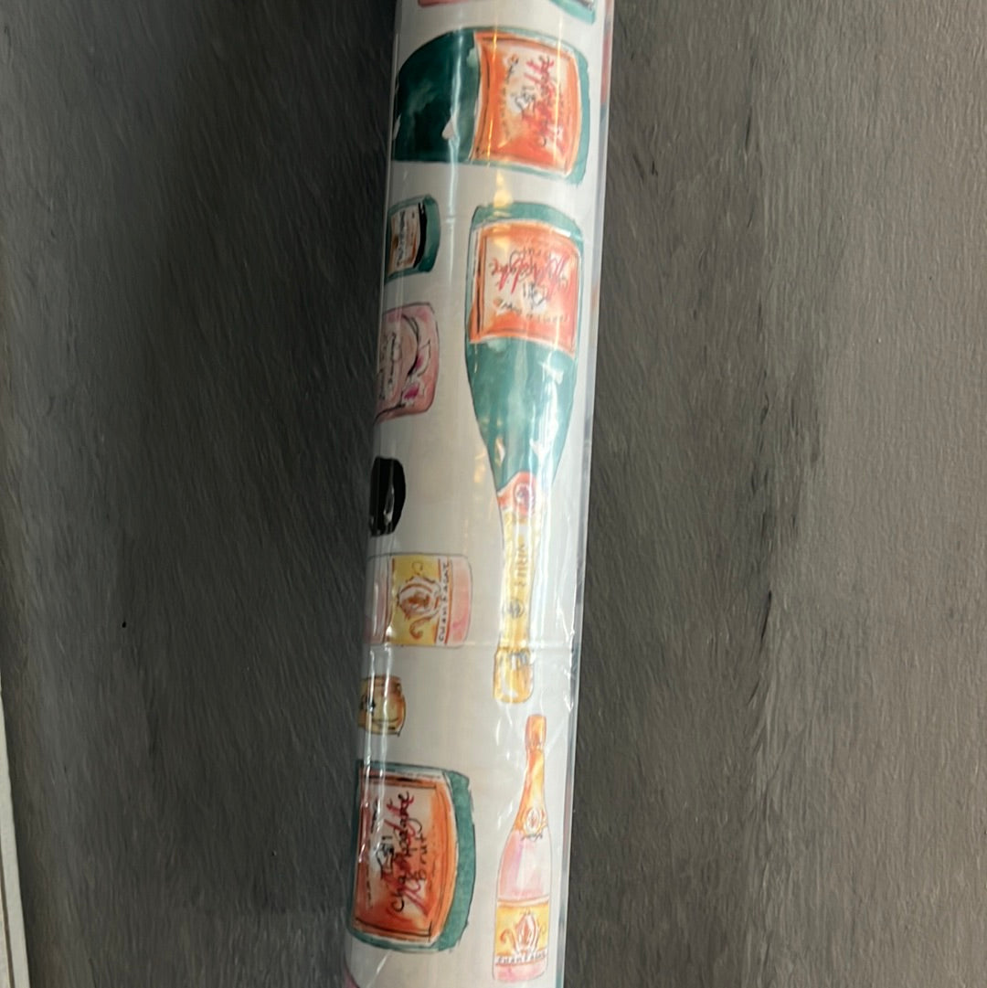Wrapping paper champagne