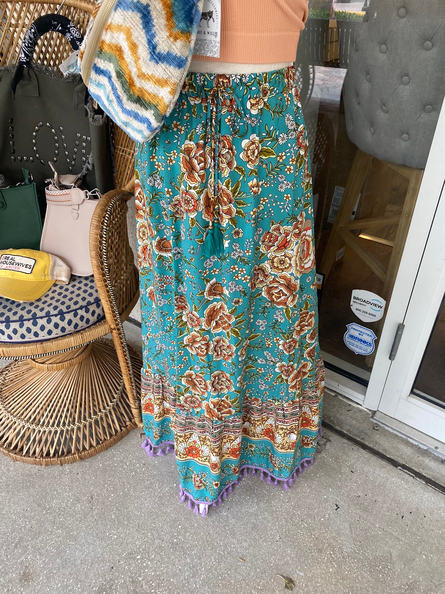 Turquoise Skirt