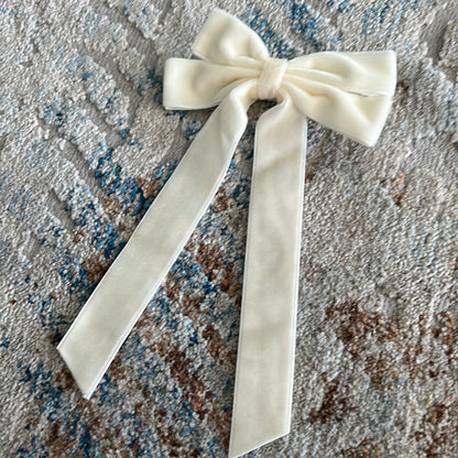 Velvet Ribbon Bow Hair Clips *FINAL SALE ITEM