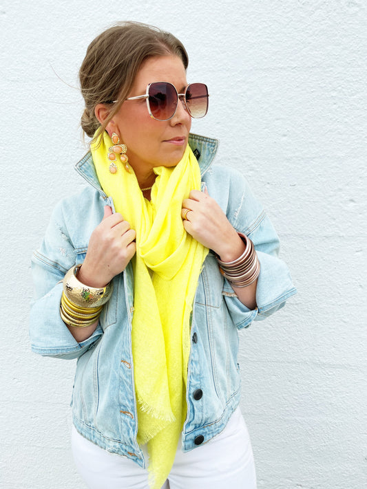 Neon Yellow Scarf