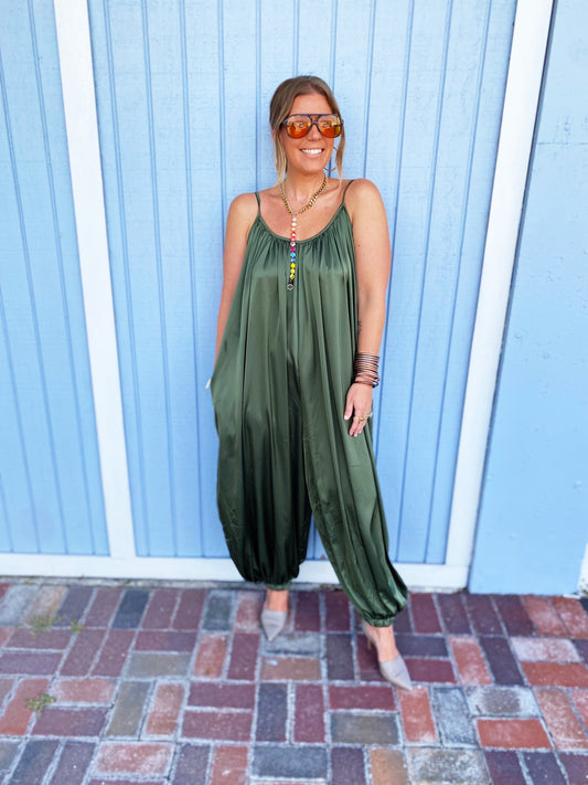 Bettina Jumpsuit in Olive