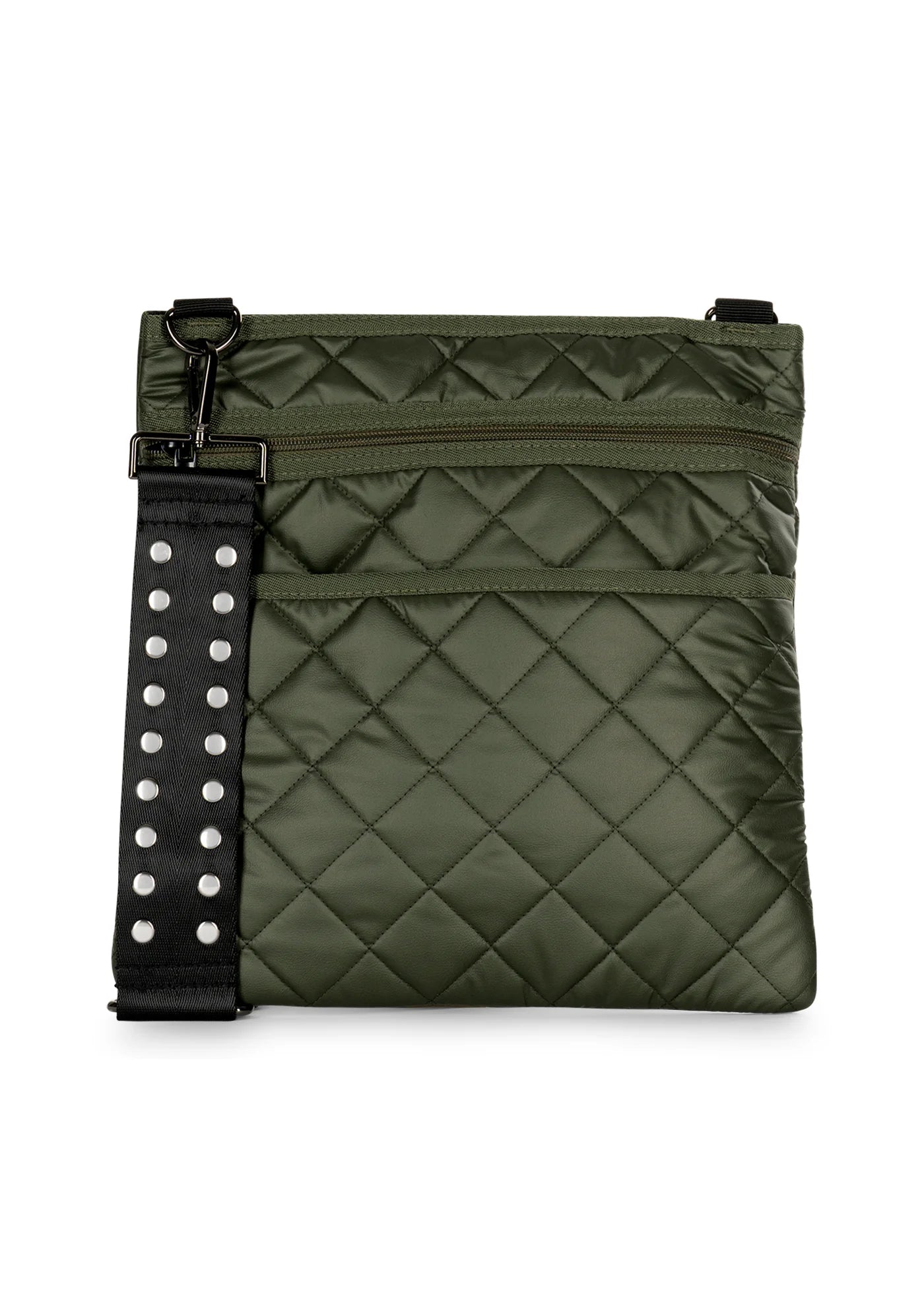 Olive quilted crossbody