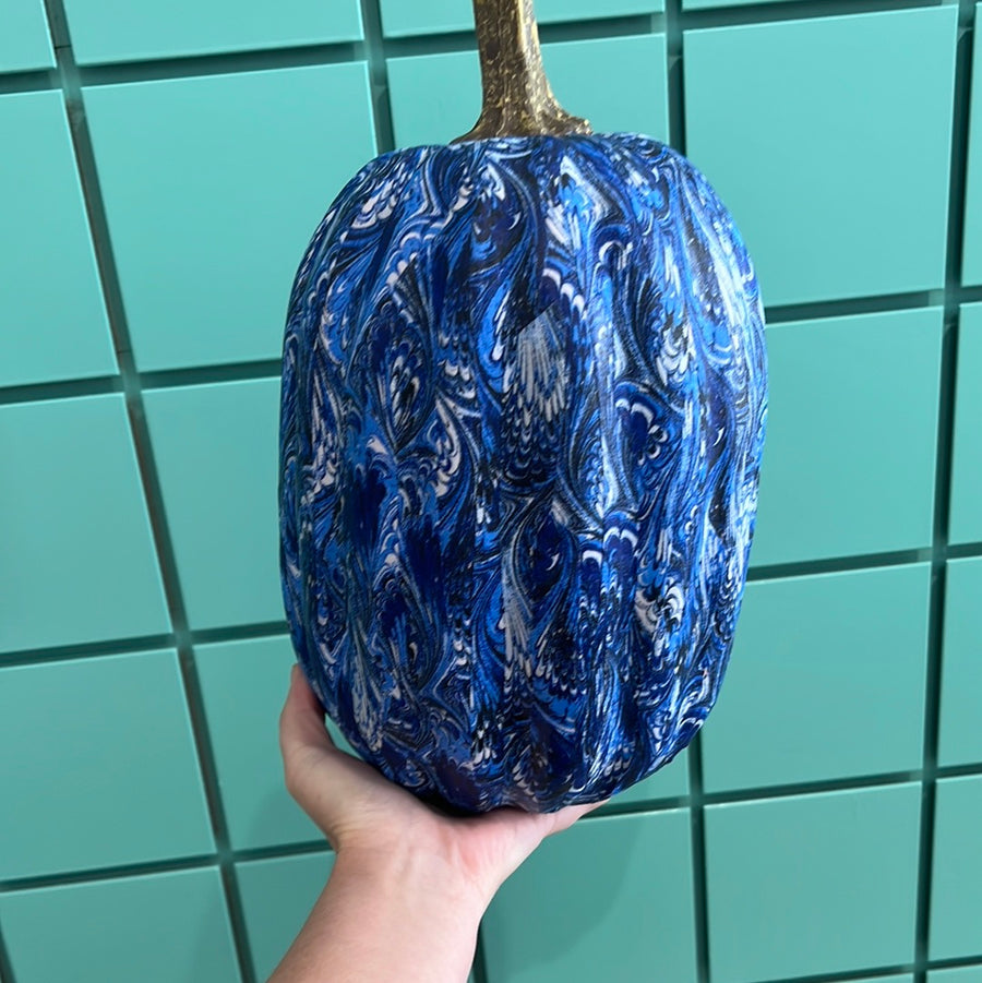 Blue & White Pumpkin large