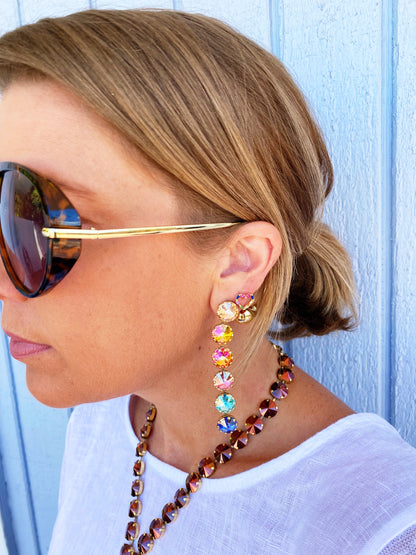 Lilibet Earrings Single in Watermelon Mix