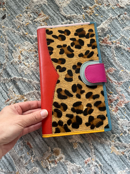 Colorful Leopard Print Wallet | Nash Leather Travel Wallet