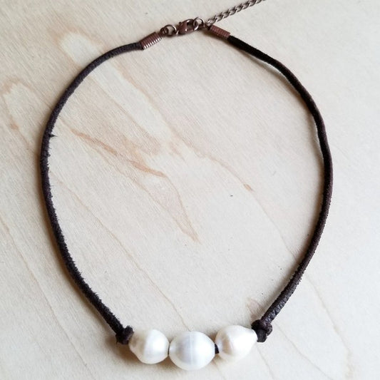 Triple Freshwater Pearl Choker Necklace * Online only-ships from warehouse