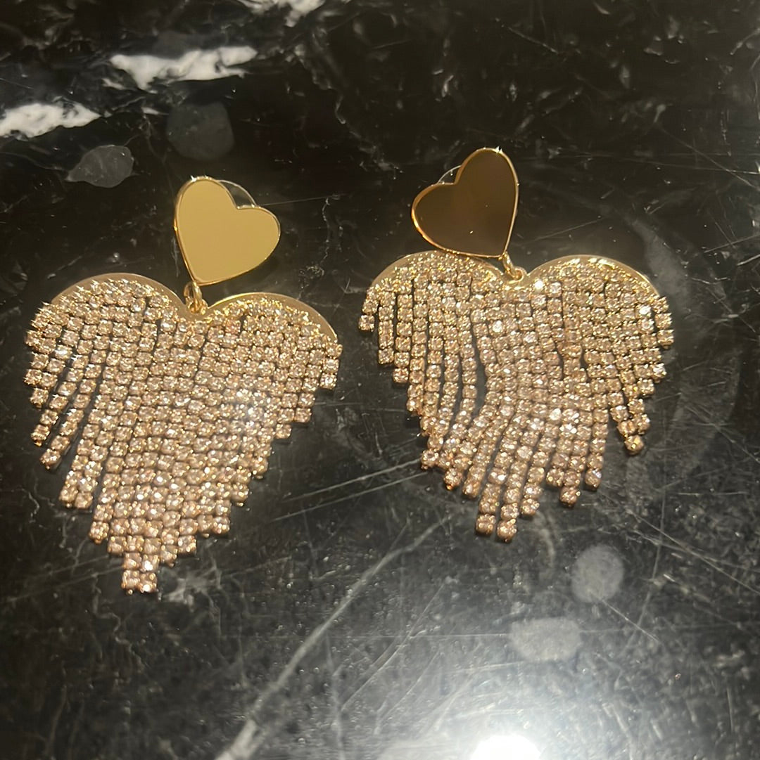 Diva Heart Earrings