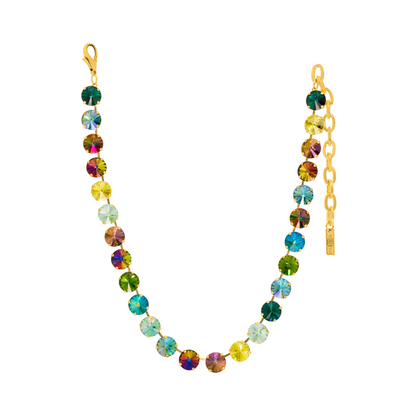 The Sofia Necklace in Green Mix