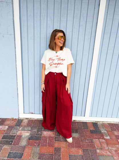 Linen Cargo Pants