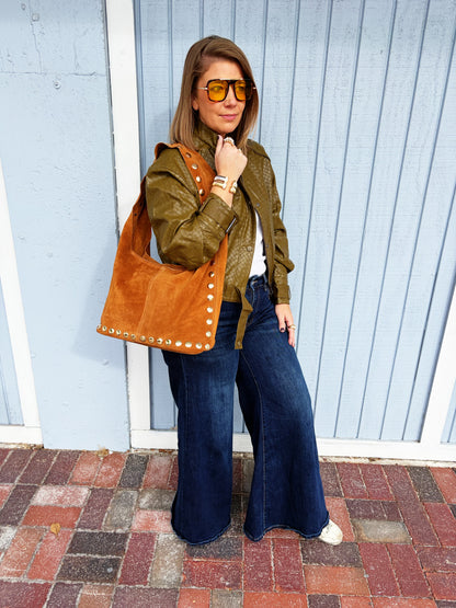 Sherry Suede Bag Camel