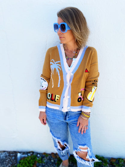 Par Tee Cardigan