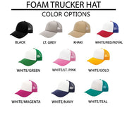 Flag Peace Sign Foam Trucker Hat