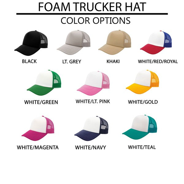 Flag Peace Sign Foam Trucker Hat