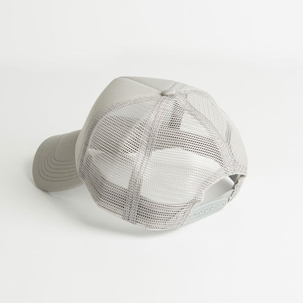 Checkered Be Kind Smiley Face Foam Trucker Hat