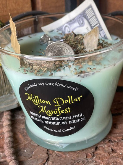 Million Dollar Manifest Candle