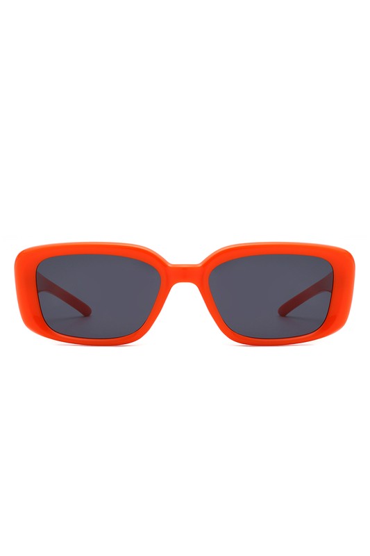 Rectangle Retro Flat Top Square Sunglasses- multiple colors