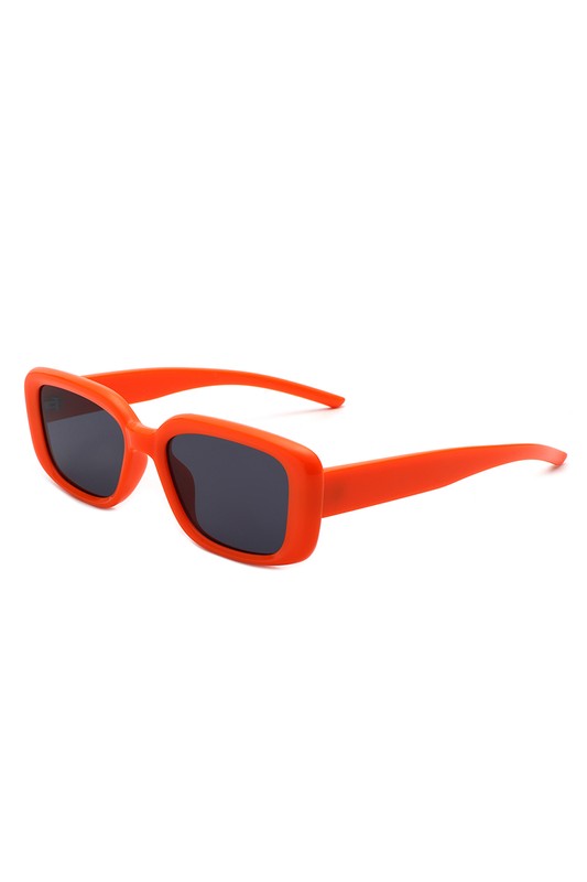 Rectangle Retro Flat Top Square Sunglasses- multiple colors