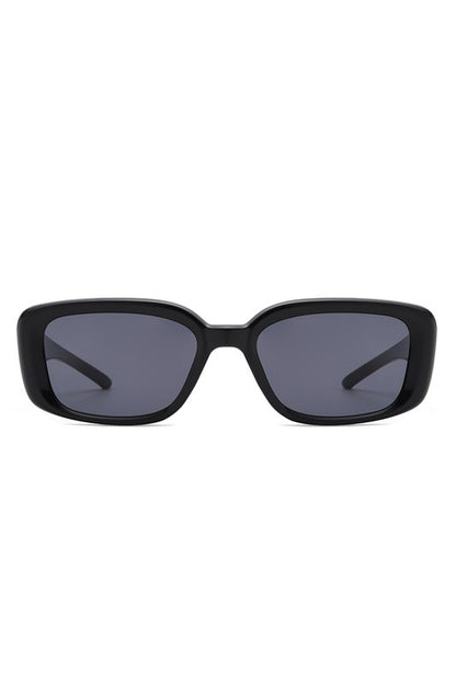 Rectangle Retro Flat Top Square Sunglasses- multiple colors