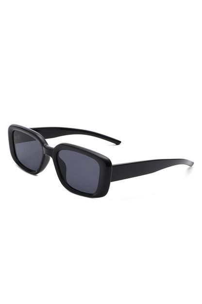 Rectangle Retro Flat Top Square Sunglasses- multiple colors