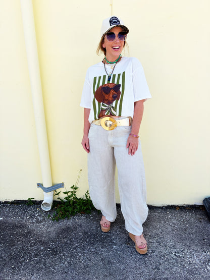 Balloon Linen Pants