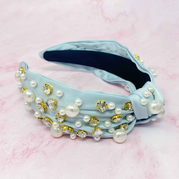 My Winslet Jeweled Satin Headband