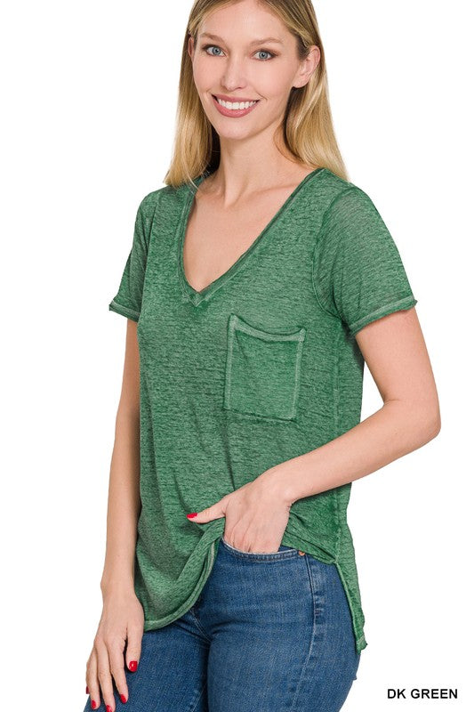Multiple Colors- Ciara Scoop V-Neck Top *Online Only