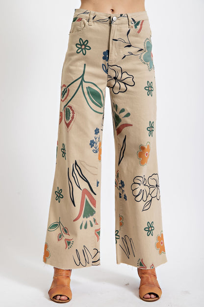 Printed Wash Pant