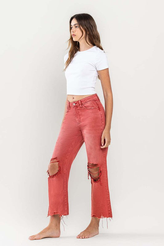 90s Vintage Crop Flare Jeans *drop shipped to you