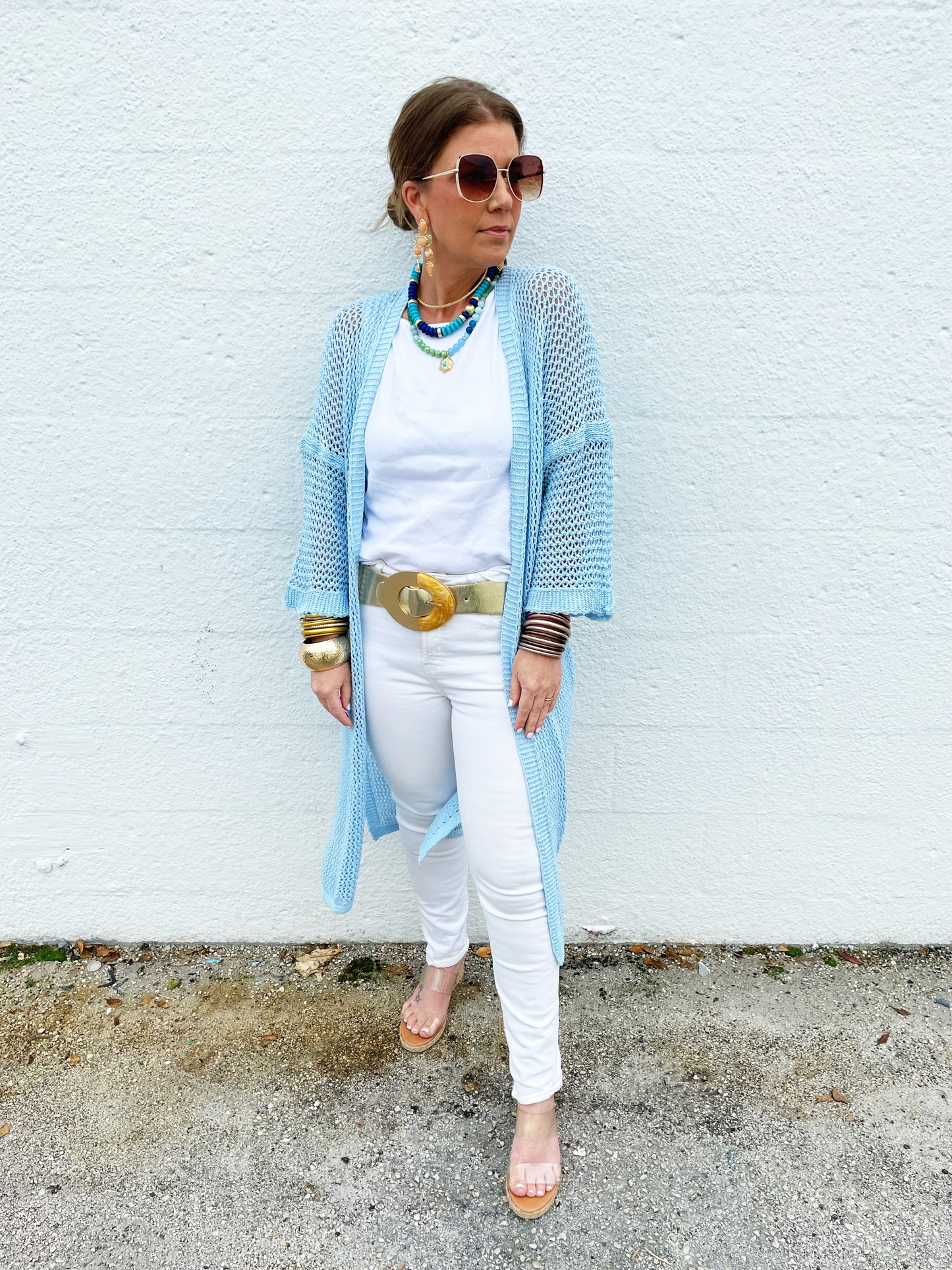 Sharon Sweater in Baby Blue