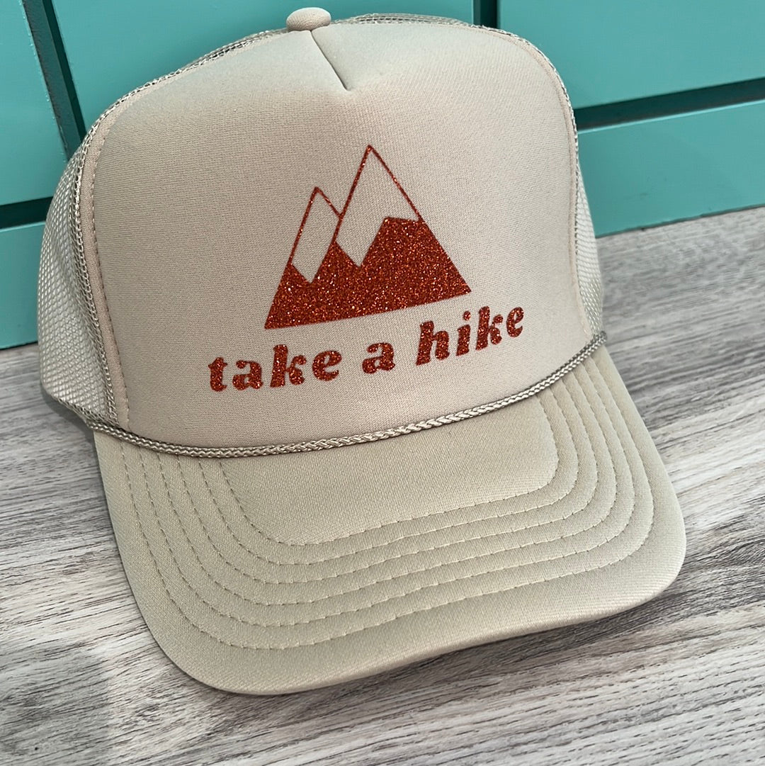 Take a hike trucker hat