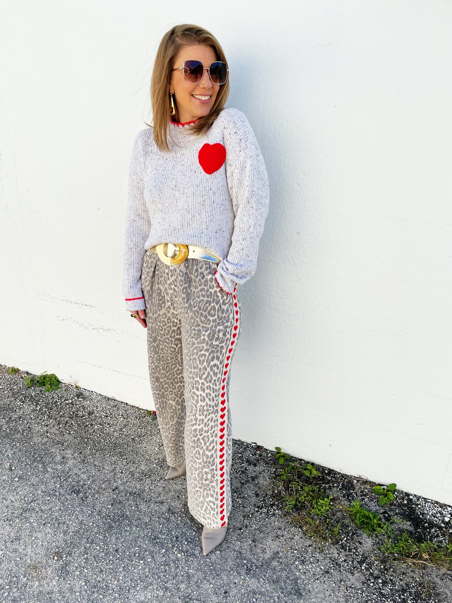 Lulu Heart Sweater S/M