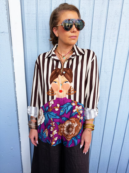 Layla Top Chocolate Brown