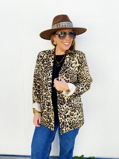 Avery Leopard Blazer *on sale