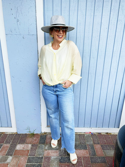 Suzanne Top in Yellow *on sale